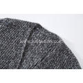 Women's Knitted AB Yarn Buttonless Cardigan